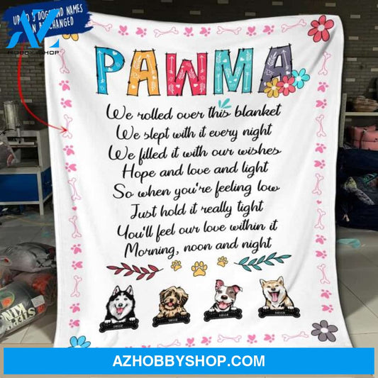 Personalized Dog Custom Fleece Blanket - Pawma