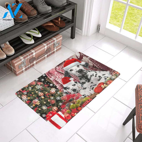 Dog - Dalmatian Wish You Were Here Easy Clean Welcome DoorMat | Felt And Rubber | 40x60 cm | 45x75 cm | 60x90 cm | Colorful | DO1318