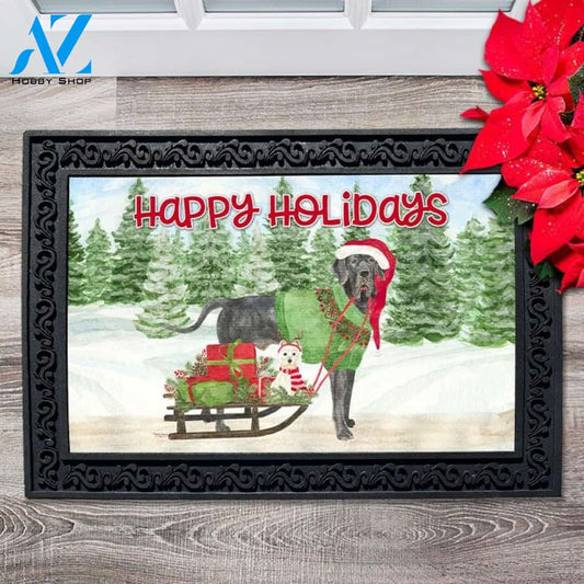 Dog Days of Christmas Happy Holidays Doormat - 18" x 30"