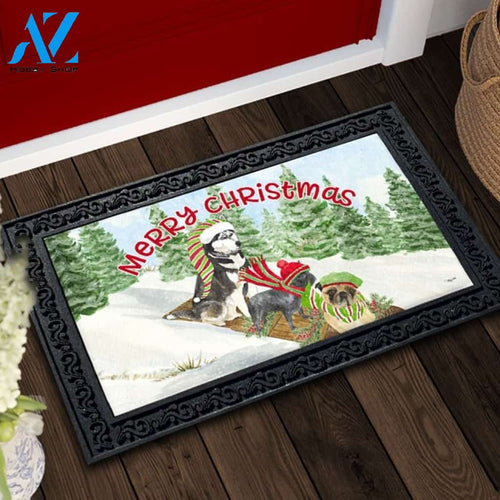 Dog Days of Christmas Merry Christmas Doormat - 18" x 30"