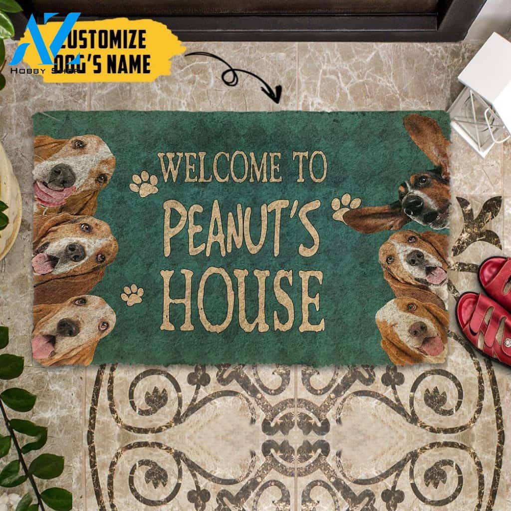 Dog Doormat 3D Basset Hound Welcome You Doormat