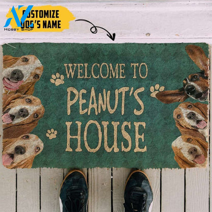Dog Doormat 3D Basset Hound Welcome You Doormat