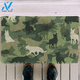 Dog Doormat 3D German Shepherd Camo Doormat