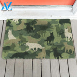 Dog Doormat 3D German Shepherd Camo Doormat