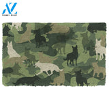 Dog Doormat 3D German Shepherd Camo Doormat
