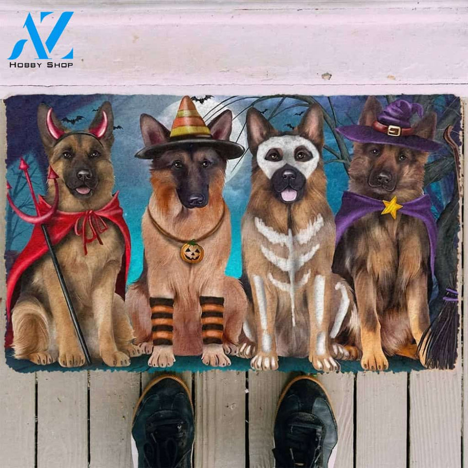Dog Doormat 3D German Shepherd Halloween Custom Doormat