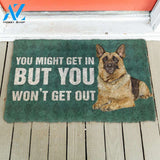 Dog Doormat 3D German Shepherd You Won't Get Out Doormat