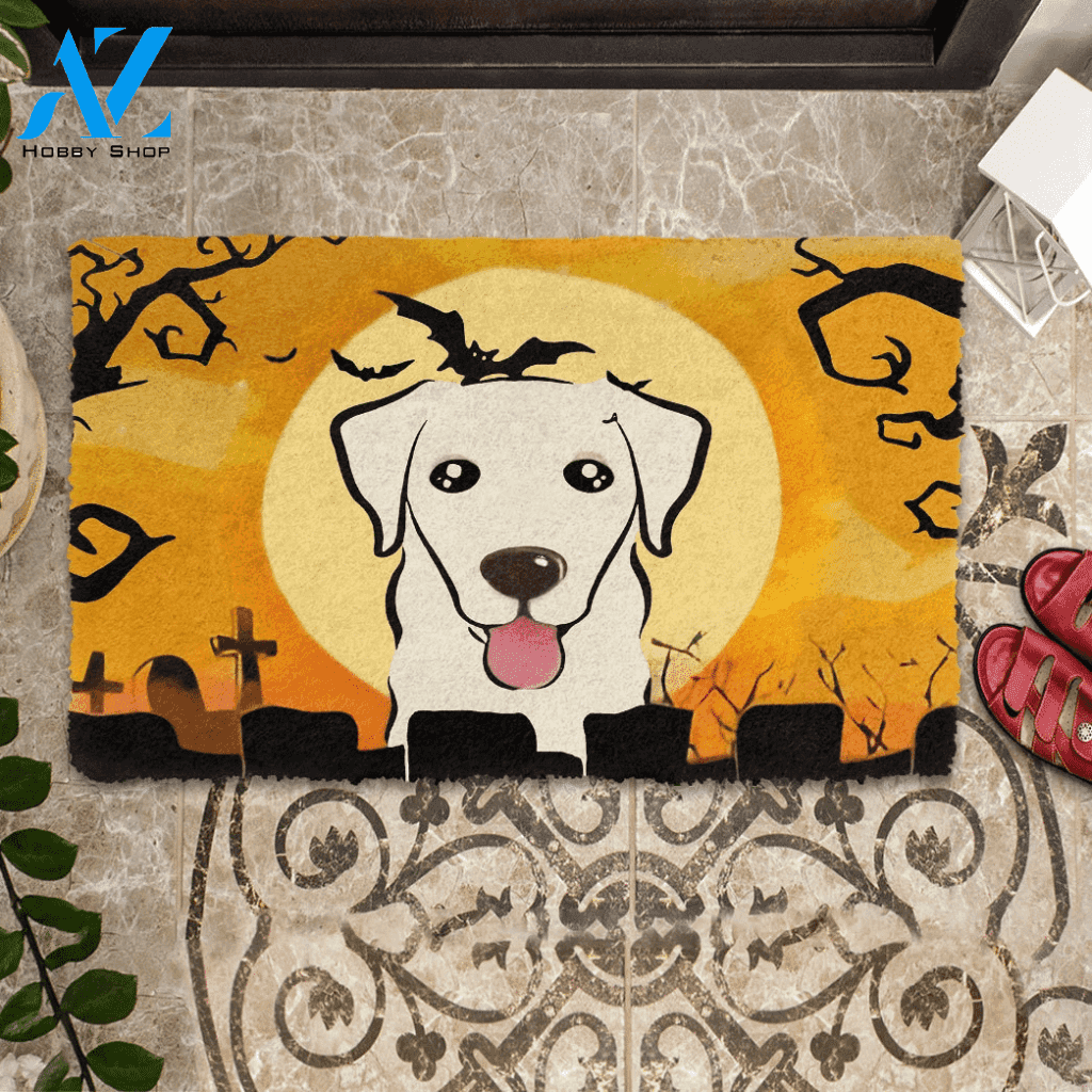 Dog Doormat 3D Golden Retriever Halloween Custom Doormat