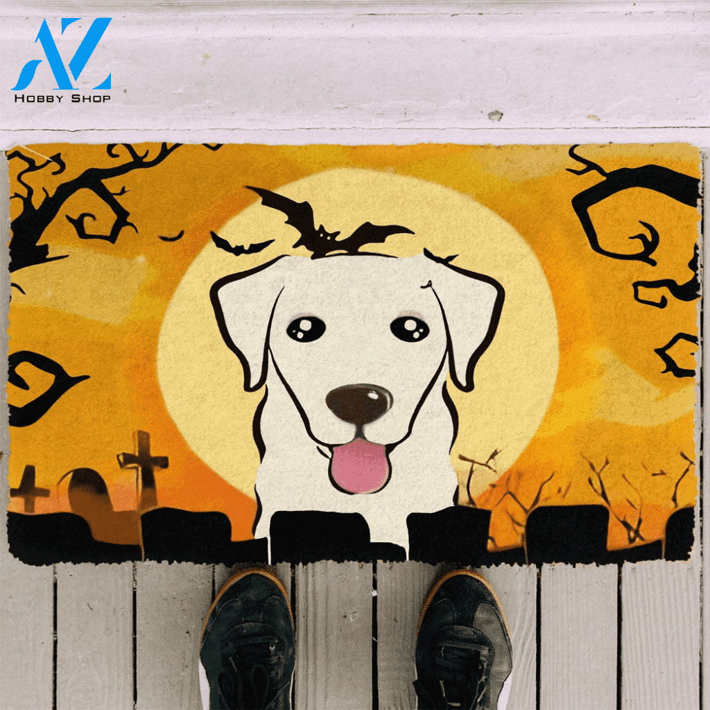 Dog Doormat 3D Golden Retriever Halloween Custom Doormat