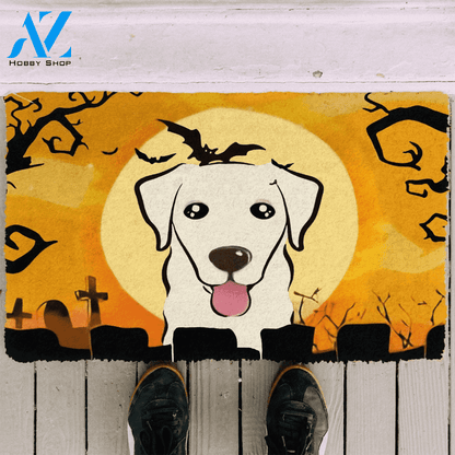 Dog Doormat 3D Golden Retriever Halloween Custom Doormat