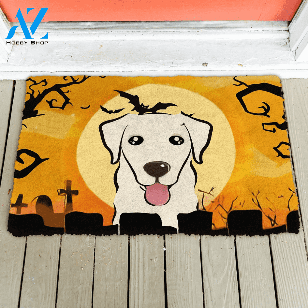 Dog Doormat 3D Golden Retriever Halloween Custom Doormat