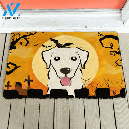 Dog Doormat 3D Golden Retriever Halloween Custom Doormat