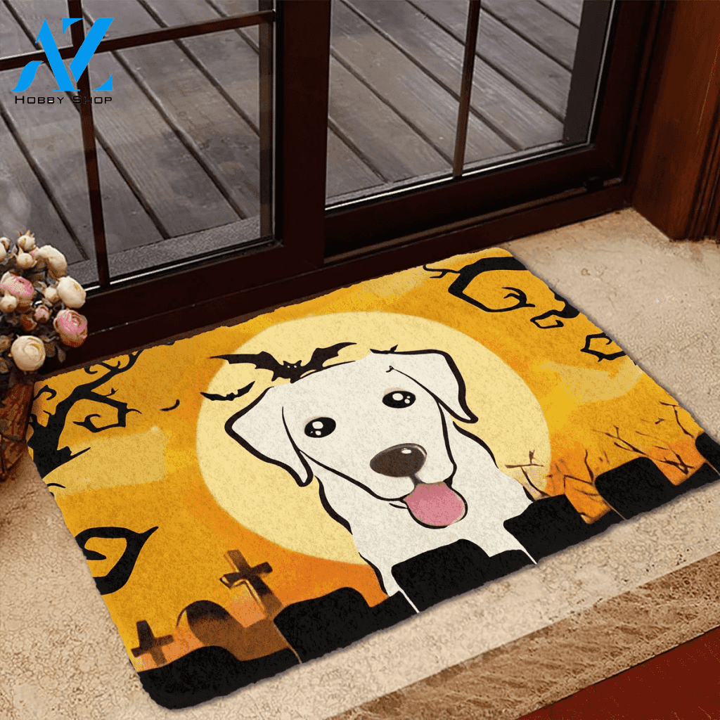 Dog Doormat 3D Golden Retriever Halloween Custom Doormat