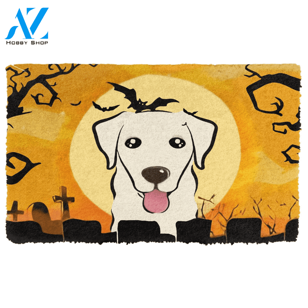 Dog Doormat 3D Golden Retriever Halloween Custom Doormat