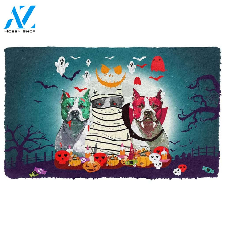 Dog Doormat 3D Halloween Bulldogs Doormat