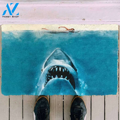 Dog Doormat 3D Halloween Shark Custom Doormat