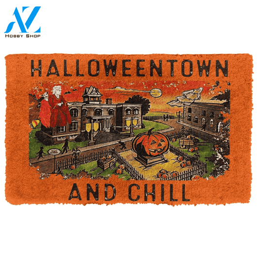 Dog Doormat 3D Halloweentown And Chill Custom Doormat