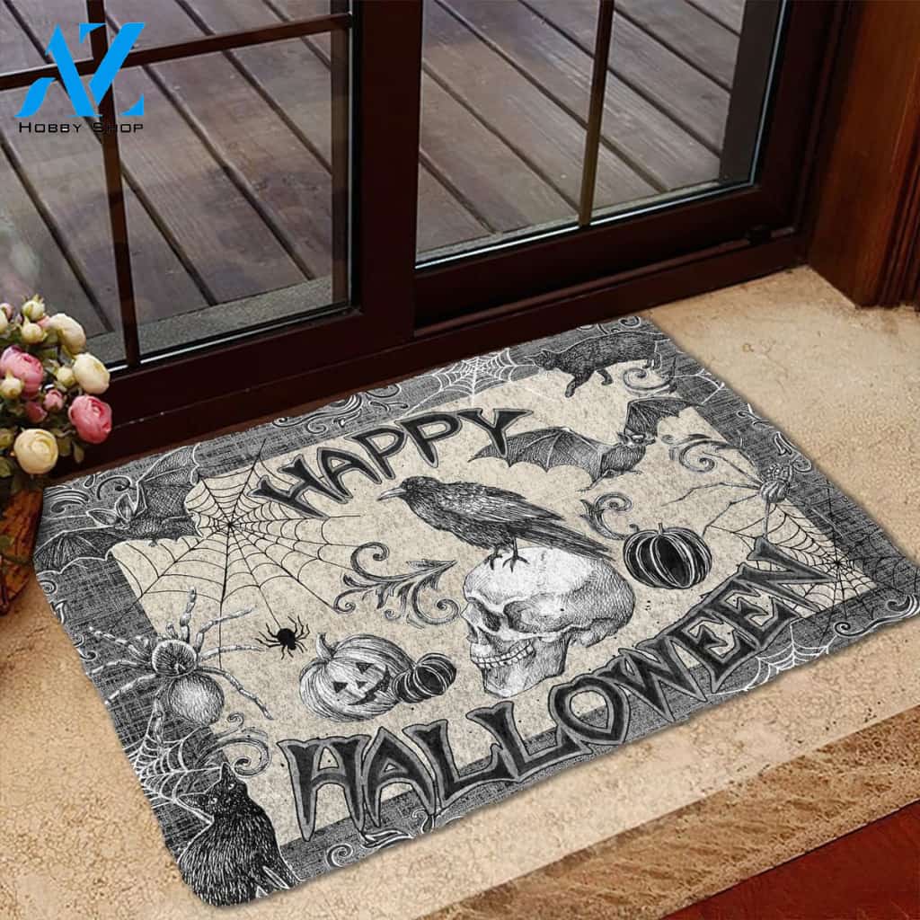 Dog Doormat 3D Happy Halloween Doormat