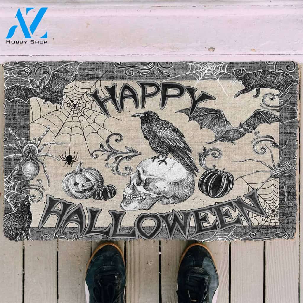 Dog Doormat 3D Happy Halloween Doormat
