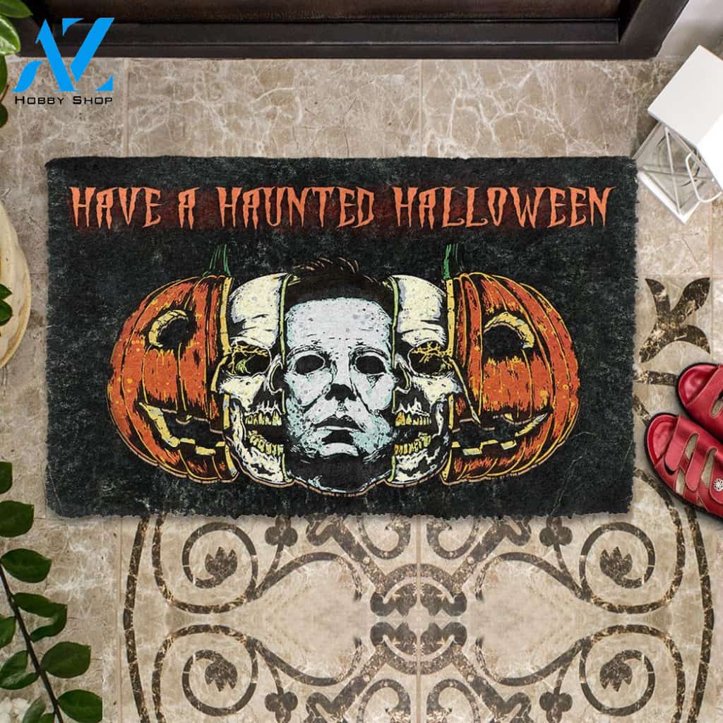 Dog Doormat 3D Have A Haunted Halloween Doormat