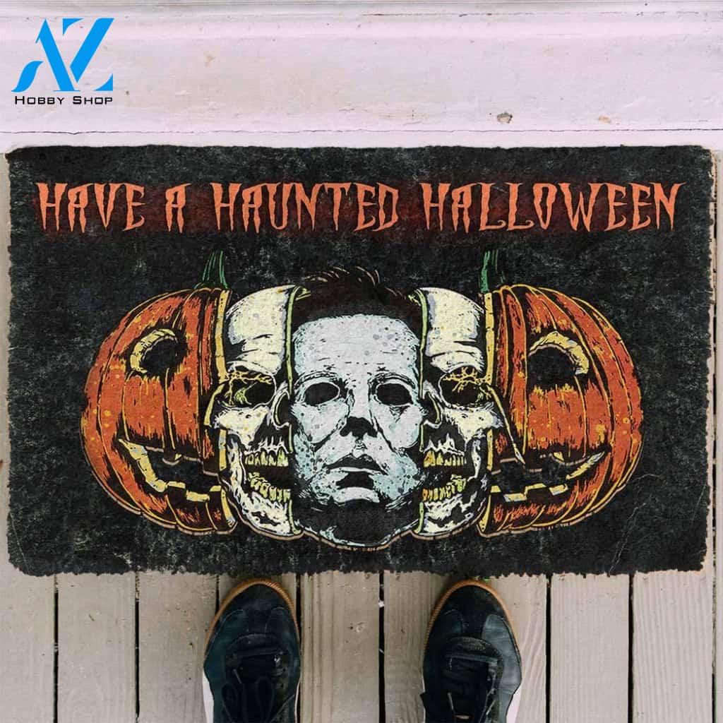 Dog Doormat 3D Have A Haunted Halloween Doormat