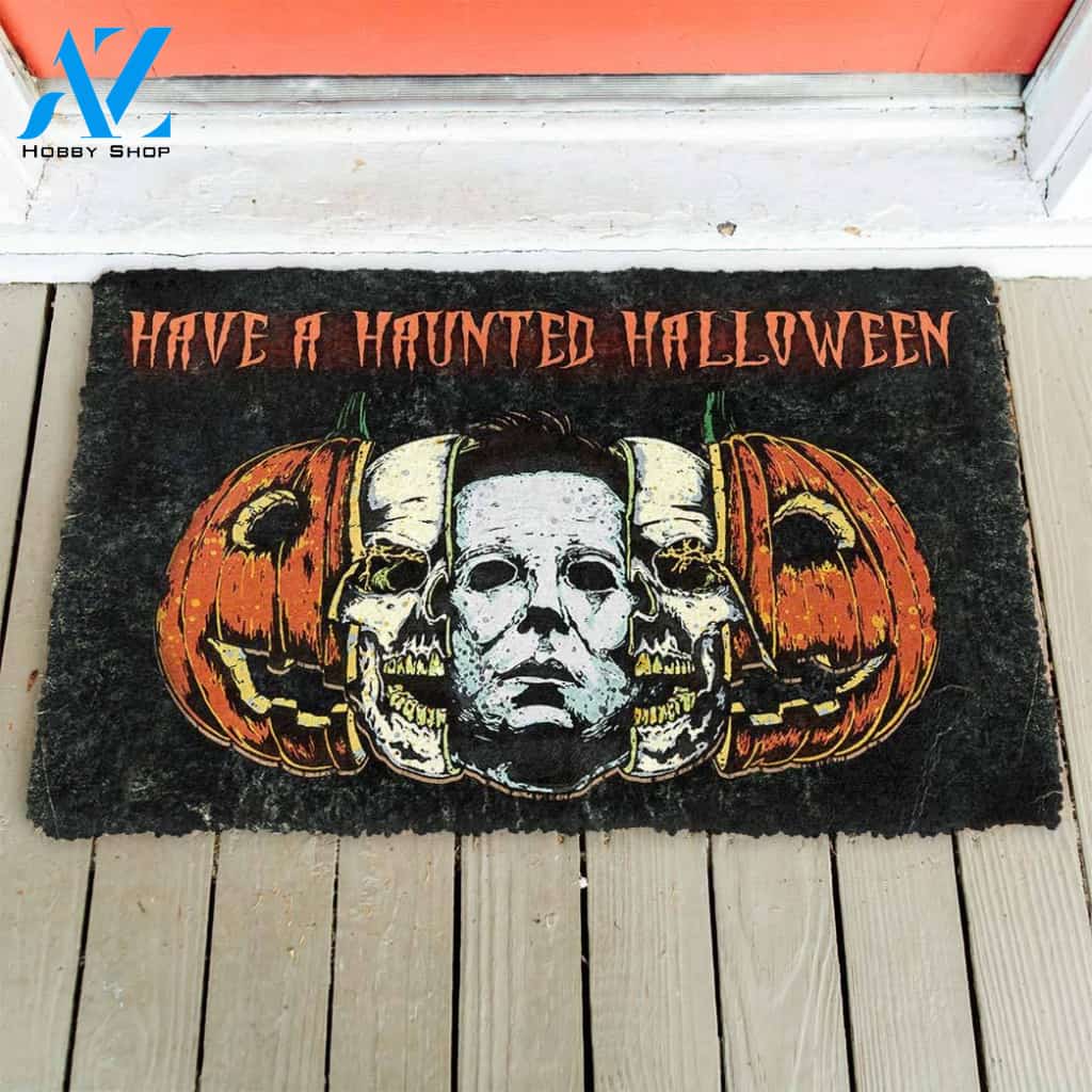 Dog Doormat 3D Have A Haunted Halloween Doormat