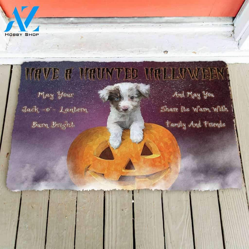 Dog Doormat 3D Have A Haunted Halloween Dog Doormat
