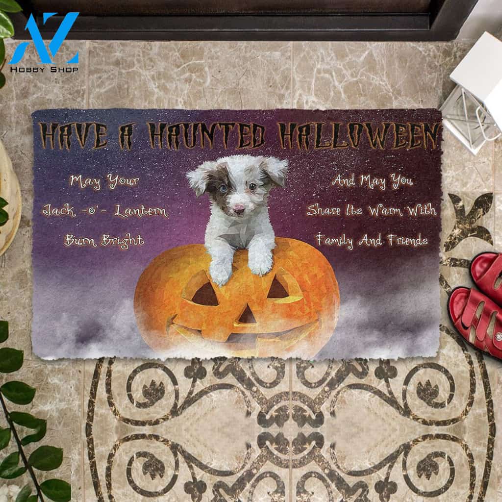 Dog Doormat 3D Have A Haunted Halloween Dog Doormat