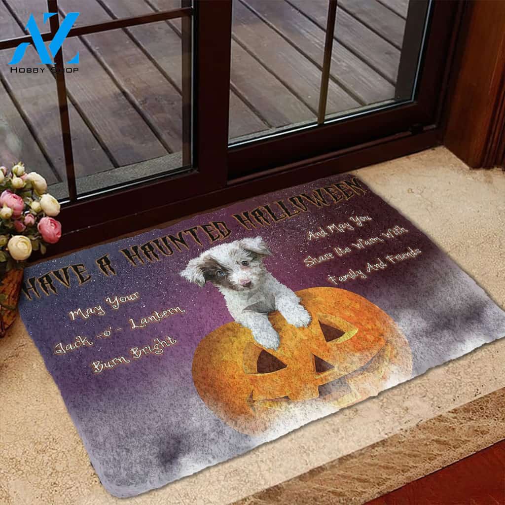 Dog Doormat 3D Have A Haunted Halloween Dog Doormat