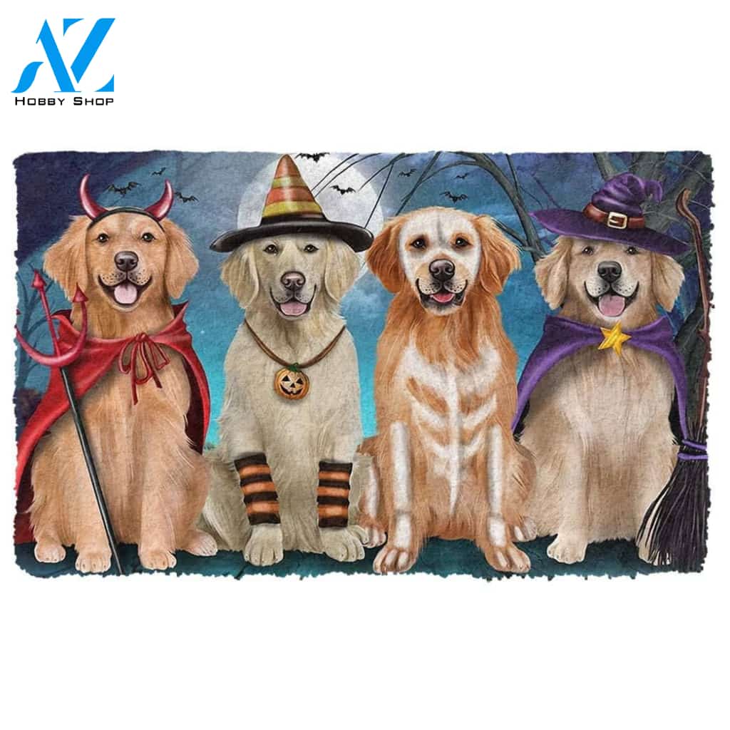 Dog Doormat 3D Husky Halloween Custom Doormat