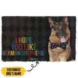 Dog Doormat 3D I Hope You Like German Shepherd Custom Name Doormat