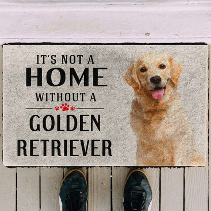Dog Doormat 3D Its Not A Home Without A Golden Retriever Custom Doormat