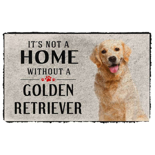 Dog Doormat 3D Its Not A Home Without A Golden Retriever Custom Doormat