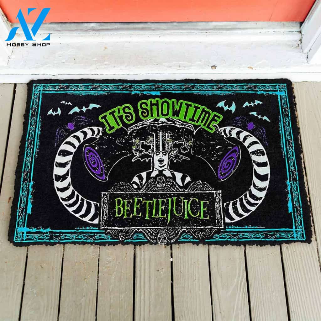 Dog Doormat 3D Its Show Time Beetlejuice Custom Doormat