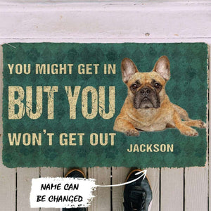 Dog Doormat 3D Keep Door Closed French Bulldogs Dog Custom Gender Doormat