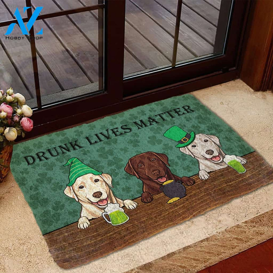 Dog Doormat 3D Labrador Retriever Drunk Lives Matter Doormat