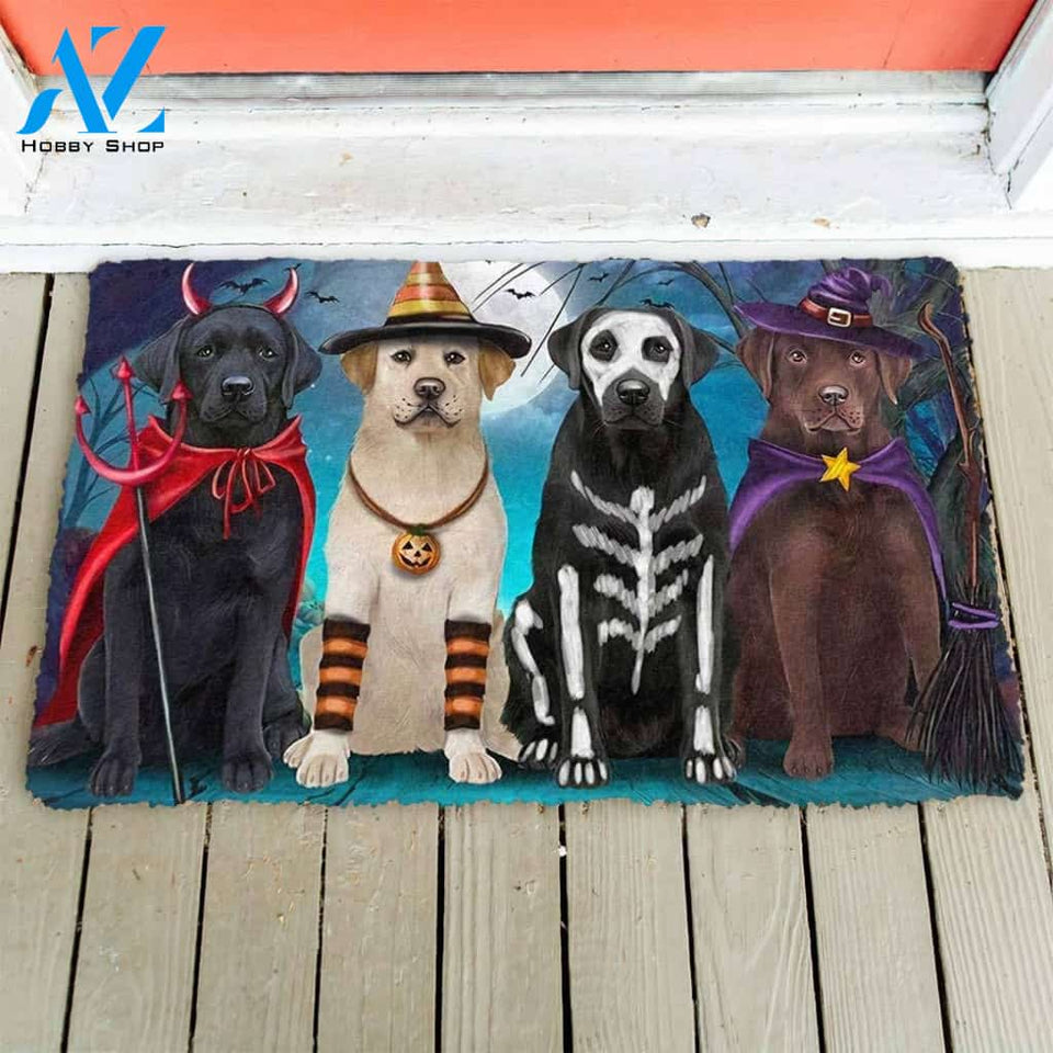 Dog Doormat 3D Labrador Retriever Halloween Custom Doormat