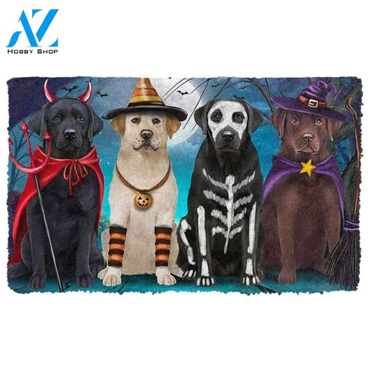 Dog Doormat 3D Labrador Retriever Halloween Custom Doormat