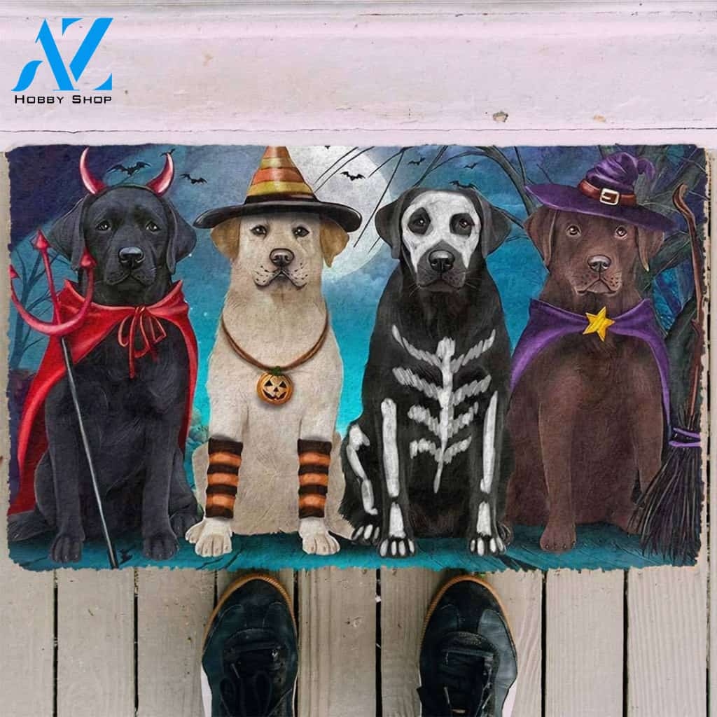 Dog Doormat 3D Labrador Retriever Halloween Custom Doormat
