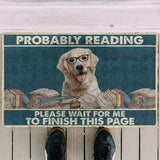 Dog Doormat 3D Labrador Retriever Probably Reading Please Wait Custom Doormat