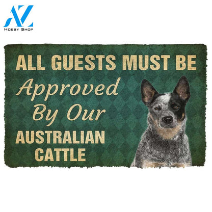 Dog Doormat 3D Must Be Approved By Our Australian Cattle Custom Doormat
