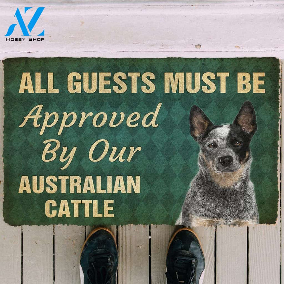 Dog Doormat 3D Must Be Approved By Our Australian Cattle Custom Doormat