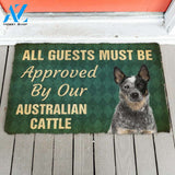 Dog Doormat 3D Must Be Approved By Our Australian Cattle Custom Doormat