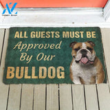 Dog Doormat 3D Must Be Approved By Our Bulldog Custom Doormat