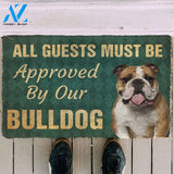 Dog Doormat 3D Must Be Approved By Our Bulldog Custom Doormat