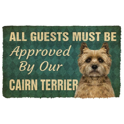 Dog Doormat 3D Must Be Approved By Our Cairn Terrier Custom Doormat