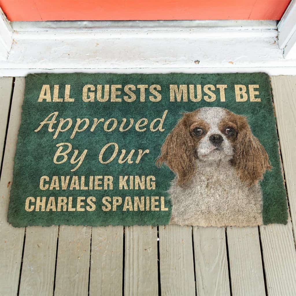 Dog Doormat 3D Must Be Approved By Our Cavalier King Charles Spaniel Pinscher Custom Doormat