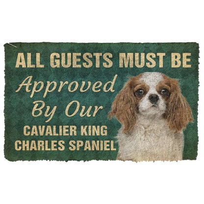 Dog Doormat 3D Must Be Approved By Our Cavalier King Charles Spaniel Pinscher Custom Doormat