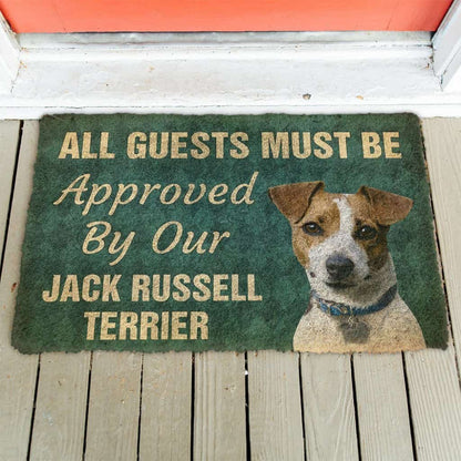 Dog Doormat 3D Must Be Approved By Our Jack Russell Terrier Custom Doormat
