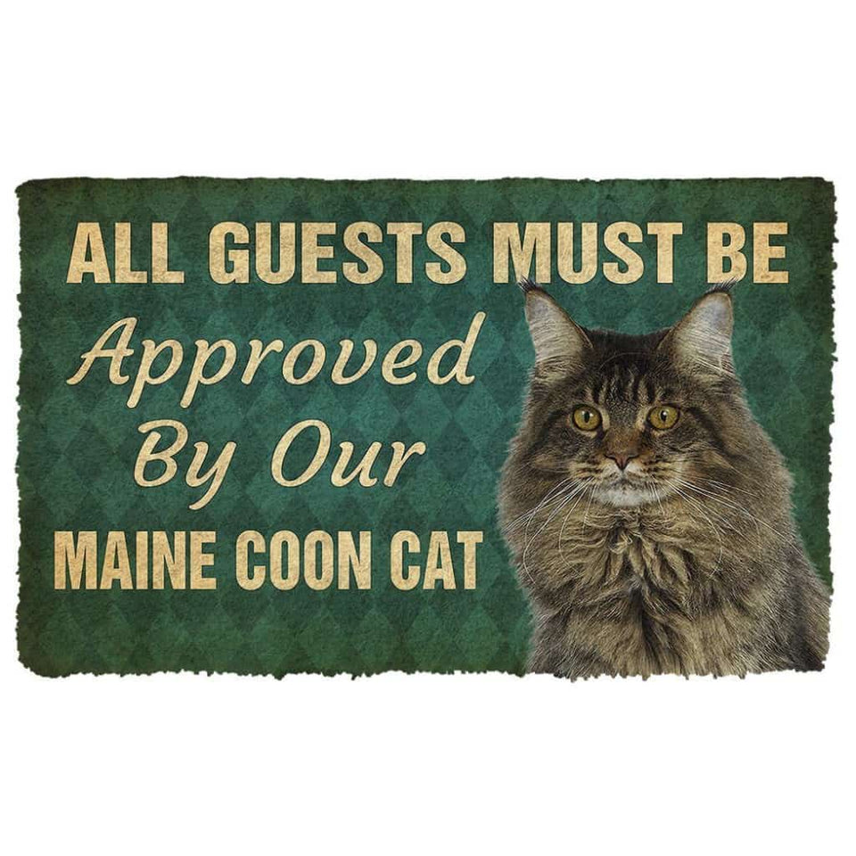 Dog Doormat 3D Must Be Approved By Our Maine Coon Cat Custom Doormat